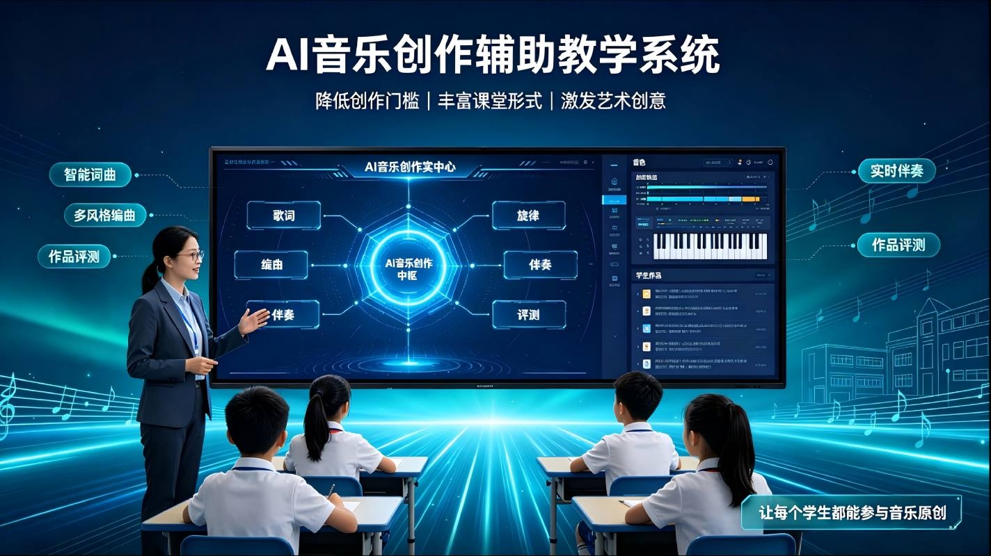 AI音乐创作辅助教学系统：赋能美育课堂，降低音乐创作教学门槛