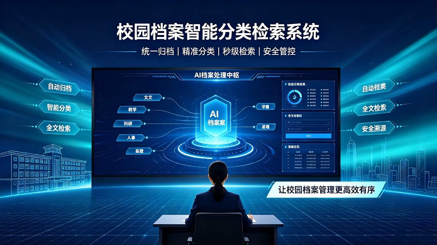 校园档案智能分类检索系统：智能归档快速检索，赋能校园档案数字化管理(图1)
