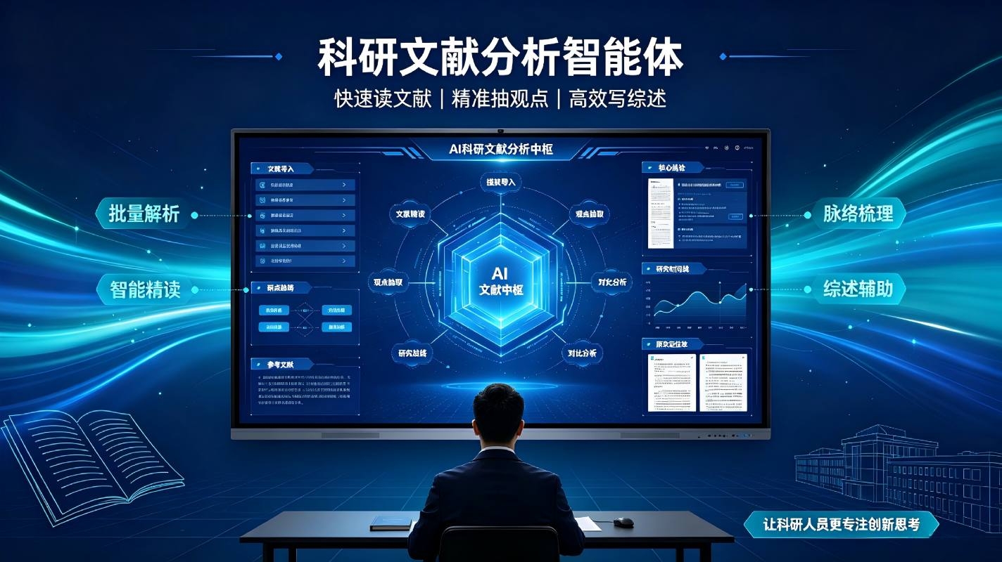 科研文献分析智能体：AI 赋能文献挖掘，提升科研研究与论文写作效率(图1)