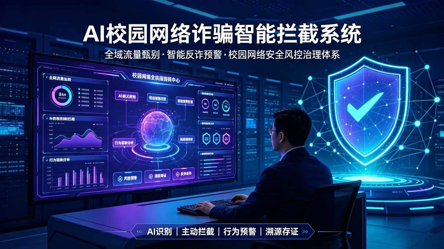 AI校园网络诈骗智能拦截系统：校园网络安全风控治理体系(图1)