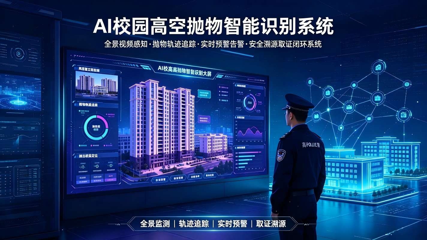 AI校园高空抛物智能识别系统：安全溯源取证闭环系统(图1)