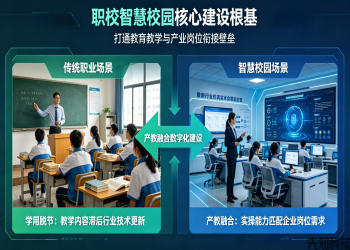 职业院校智慧校园建设重点：产教融合、智慧实训、校企协同