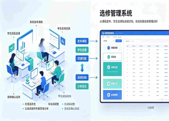 选修管理系统：校园选修课创建，选课管控与智能排课数字化平台