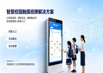 智慧校园触摸班牌解决方案：班级数字化展示与智能交互终端整体方案
